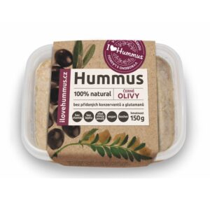 Hummus s černými olivami 150g I LOVE HUMMUS