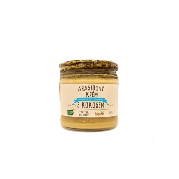 Arašídovo kokosový krém 190g BOŽSKÉ OŘÍŠKY