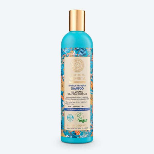 Rakytníkový šampón pro poškozené vlasy Výživa a revitalizace 400ml NATURA SIBERICA