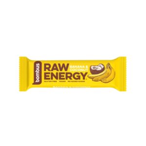 Tyčinka RAW ENERGY – BANANA & COCONUT 50g BOMBUS