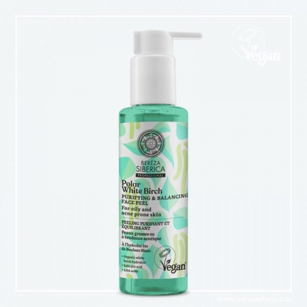 Čisticí a vyrovnávací peeling na obličej 145ml Berёza SIBERICA