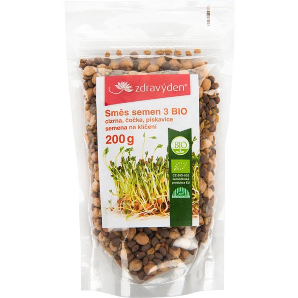 Směs semen na klíčení 3 BIO 200g ZDRAVÝ DEN