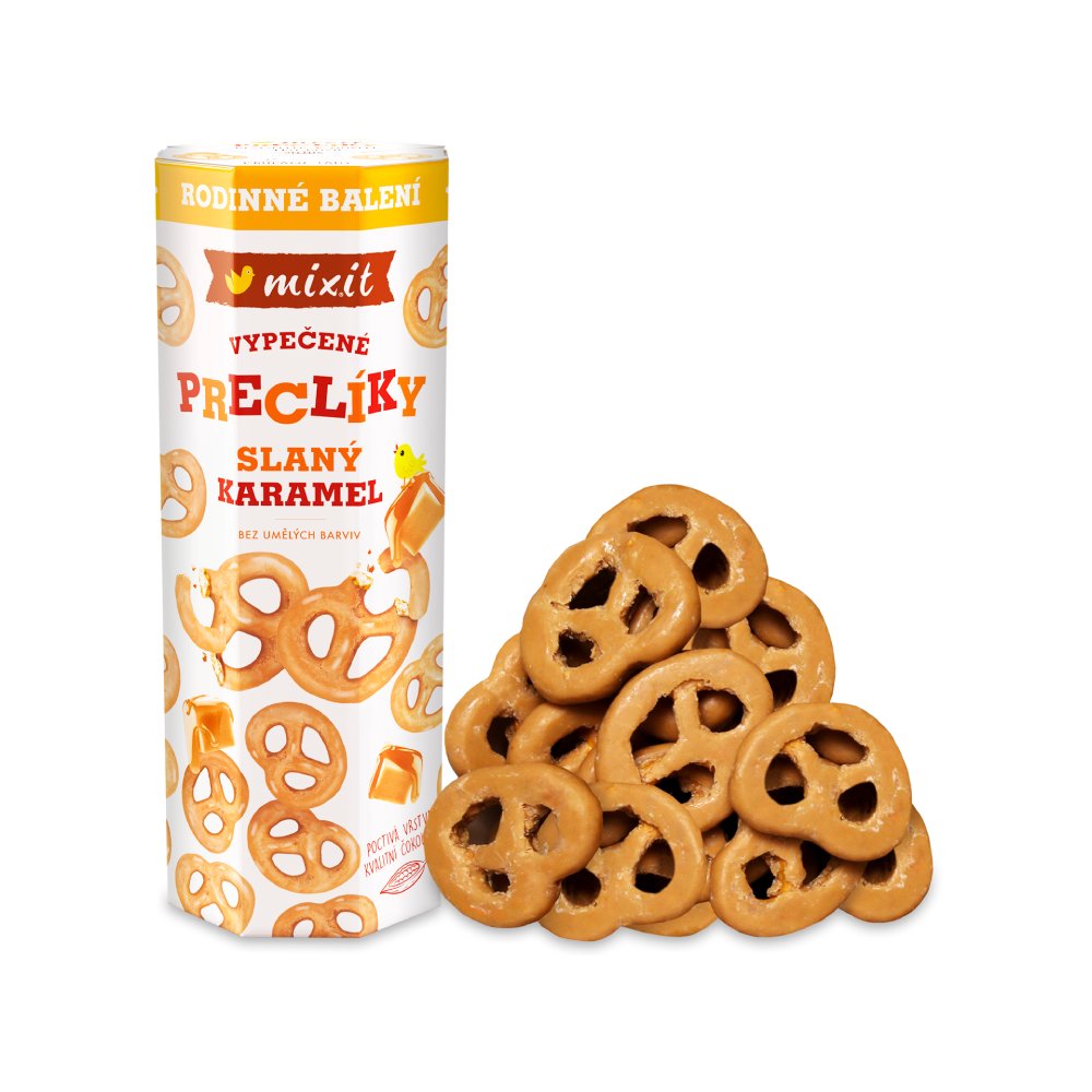Velké preclíky slaný karamel 500g MIXIT