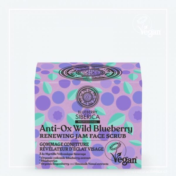Wild Blueberry Obnovující džemový peeling na obličej 50ml Blueberry Siberica