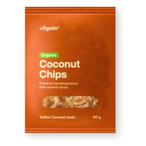 Kokosové chipsy slaný karamel BIO 40g VILGAIN