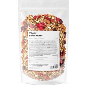 Pečené müsli borůvka, malina a skořice 600g VILGAIN