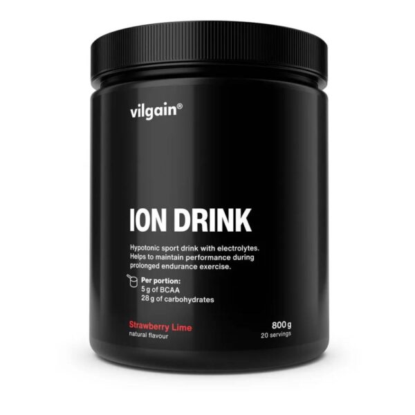 Iontový nápoj Jahoda s limetkou 800g VILGAIN