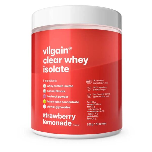 Clear Whey Isolate Strawberry lemonade 500g Vilgain